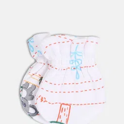 MINI KLUB Infant Boys Pack Of 2 Printed Pure Cotton Mittens image 4