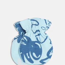 MINI KLUB Infant Boys Pack Of 2 Printed Pure Cotton Mittens image 5