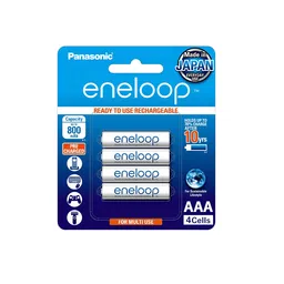 Panasonic eneloop AAA 800mAh BK-4MCCE/2BN Rechargeable Battery – Pack of 4 image 1