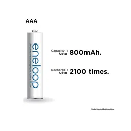 Panasonic eneloop AAA 800mAh BK-4MCCE/2BN Rechargeable Battery – Pack of 4 image 2