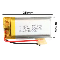 Witty Fox 500mah Rechargeable 3.7v Lithium Polymer Battery image 2