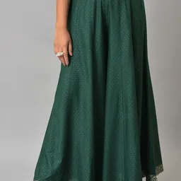W Women Green Printed Skirt-image-52