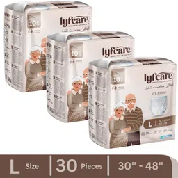 lyfcare Classic Pull-Up Pants | Waist Size (30-48 Inch) Adult Diapers - L-picture-25