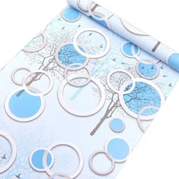 decoreehouse Vinyl Decorative White, Blue Wallpaper-picture-11
