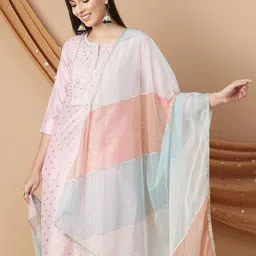 Melange by Lifestyle Printed Dupatta with Gotta Patti-image-12