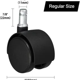baasc 2 – Inches Pin-type Office Chair Wheels Heavy-Duty Replacement Chair Casters Appliance Furniture Caster image 2