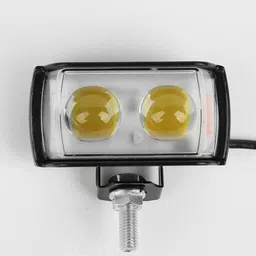 anaisha enterprises Mini Double Lens Fog Light with yellow & White Fleshing Light(RED & Blue DRL) Fog Lamp Motorbike LED (12 V, 45 W) image 3