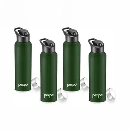 Pexpo Green & Black 4 Pieces Stainless Steel Leak Proof Water Bottle 1 L-image-24