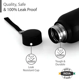 Pexpo Black 3 Pieces Stainless Steel Water Bottle image 2