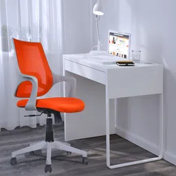 rose designer chairs Mono | 3-Years Warranty Included | Mid-Back Ergonomic Office Chair | Revolving| Mesh Office Arm Chair-picture-11