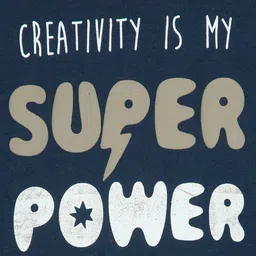 MINI KLUB Boys Navy Blue Typography Drop-Shoulder Sleeves Organic Cotton T-shirt image 3