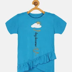KiddoPanti Girls Typography Printed T-shirt-picture-41