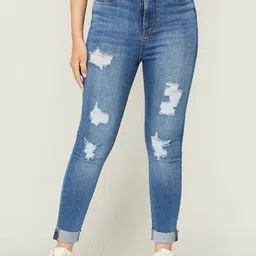 Ginger by Lifestyle Women Blue Light Fade Regular Fit Cotton Jeans-picture-37