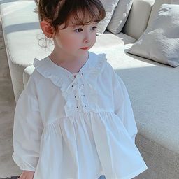 LULU & SKY Tie-Up Neck Cotton Top-picture-18