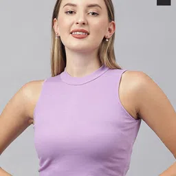 COLOR CAPITAL Pack Of 2 Ribbed Cotton Fitted Crop Top-picture-35