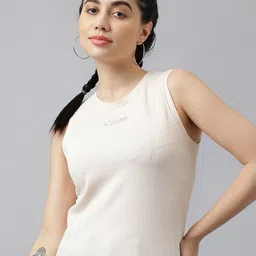 Xpose Round Neck Sleeveless Pure Cotton Top-picture-32