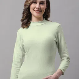 FBAR Pack Of 2 High Neck Fitted Cotton Tops image 3