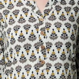 KALINI Ethnic Motifs Printed Pure Cotton Kurti image 5