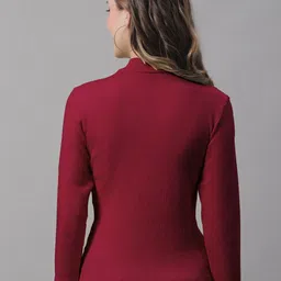 FBAR Pack Of 2 High Neck Ribbed Fitted Skin Friendly Pure Cotton Tops image 5