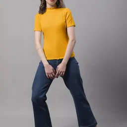 FBAR Pack of 2 High Neck Rib Cotton Tops image 2