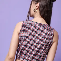 Popwings Checked Cotton Top image 4