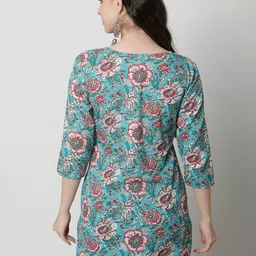 KALINI Ethnic Motifs Printed Pure Cotton Kurti image 5