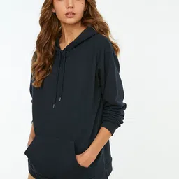 Trendyol Hooded Cotton Long Sleeves Sweatshirts image 2