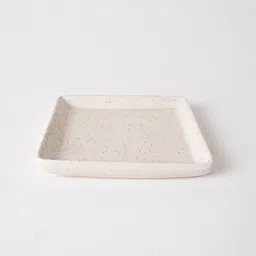 kala kriti Off-White Ceramic Serving Platter (L x W – 11 x 11 cm) Sushi, Snack & Starter Tray image 2