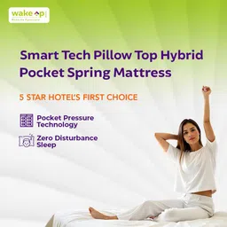 wakeup india Smarttech Pillowtop Hybrid Pocket Spring Mattress - Single Size image 3