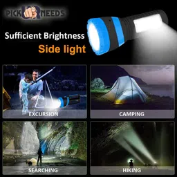 pick ur needs Solar Emergency Led Torch Light for Home 4 hrs Torch Emergency Light image 5