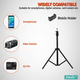 USTINE Lightweight & Portable 7 Feet Aluminum Alloy Studio Light Stand with Holder Tripod image 4