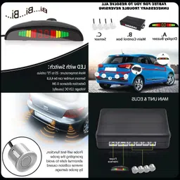 3a featuretail Universal 4 Silver Reverse Parking Sensor-AP25N43 Universal 4 Silver Reverse Parking Sensor-AP25N43 Parking Sensor image 1