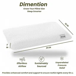 mivor Memory Foam Orthopaedic Pillow Pack of 1 Geometric image 3