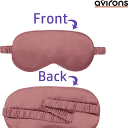 avirons Sleeping Mask with 3 Scrunchies | Satin Eye Mask for Girls / Women image 3