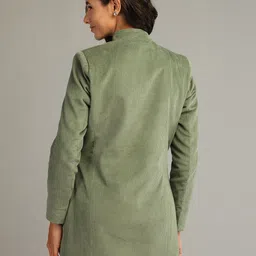 honnete 100 % Polyester Self Design Coat For Women image 2