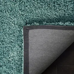 shag weaving Light Blue Polyester Runner image 3