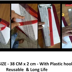 vardhman Cable Straps & Cable Ties, length Adjustable Multipurpose Hook and Loop Securing Straps for Wire Tie Curtain Marker Straps Belts Holders, Pack of 10, Color Blue Sew-on Velcro image 3