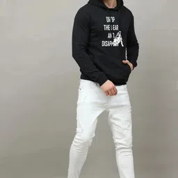 jai qual Men Full Sleeve Printed Hooded Sweatshirt image 2