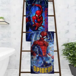 athom living Marvel Spiderman Kids Multicolor 350 GSM Cotton Towels (Set Of 2)-picture-24