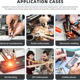 anonbasics Desoldering/Vaccum Pump Solder Sucker Iron Remover For Electronic Work 0 W Simple image 4