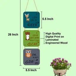 indianara Combo Set of 3 Motivational Quotes Wall Hanging Plaques for Kids Room Pack of 2 image 3