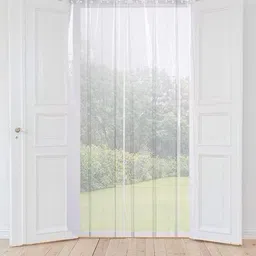 pop shade 214 cm (7 ft) PVC Transparent Door Curtain Single Curtain image 2