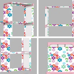 flipkart perfect homes studio 9 Layer Multipurpose Portable l SpaceSaving Cloth/Shoe/Books Shelf Home & Office Metal Open Book Shelf image 5