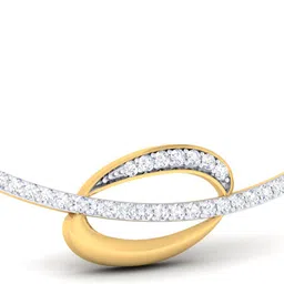 avsar BIS Hallmark AVP1050YB 14kt Cubic Zirconia Yellow Gold Pendant image 2