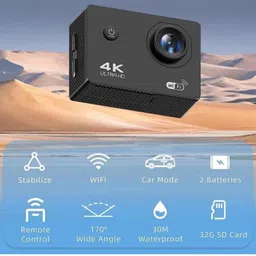 Decentcam NEWLY LAUNCHED 4K ULTRA HD WIFI SPORTS AND ACTION CAMERA WITH ACCESSIORIES Sports and Action Camera image 2
