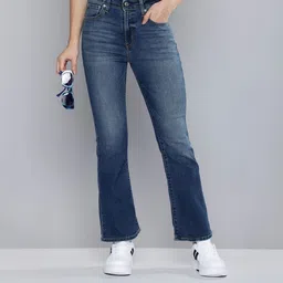 levi's 725 Women Boot-Leg High Rise Blue Jeans-picture-11
