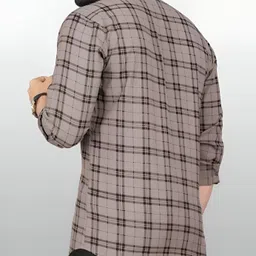 rodeiz Men Slim Fit Checkered Spread Collar Casual Shirt image 2