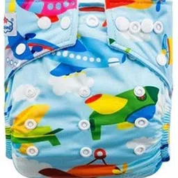 chinmay kids ® Baby Cloth Diaper Pants Adjustable Reusable Washable Printed Button Diaper for Babies/Infants/Toddlers (Age 0 to 2 Years) (Assorted Colors & Prints) image 4