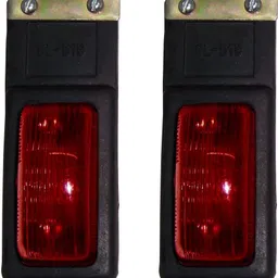 Side Mud Flap Marker Lamp with Bulb Set for Commercial Vehicles (12 Volts, Red) Car Dash Indicator Lamp-image-26