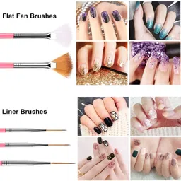 miss hot Nail Art Design Painting and Drawing UV Polish Brush Tool 15 pc image 4